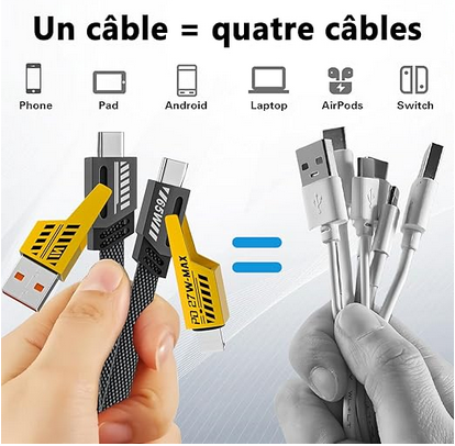 کابل شارژ مولتی USB MECHA