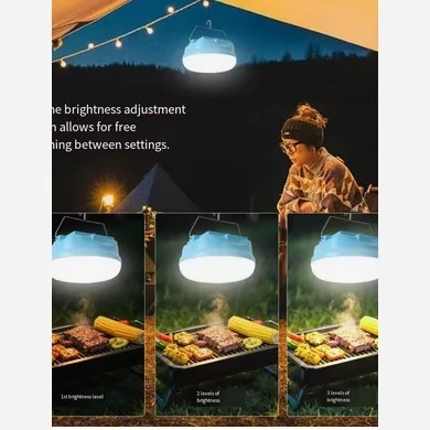 چراغ کمپینگ اضطراری LED قابل شارژ با نورخورشید