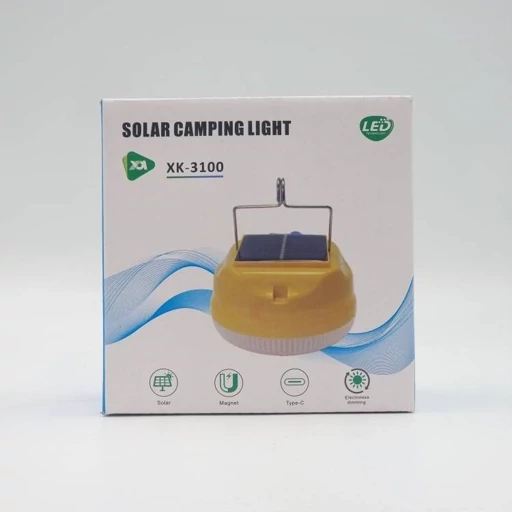 چراغ کمپینگ اضطراری LED قابل شارژ با نورخورشید